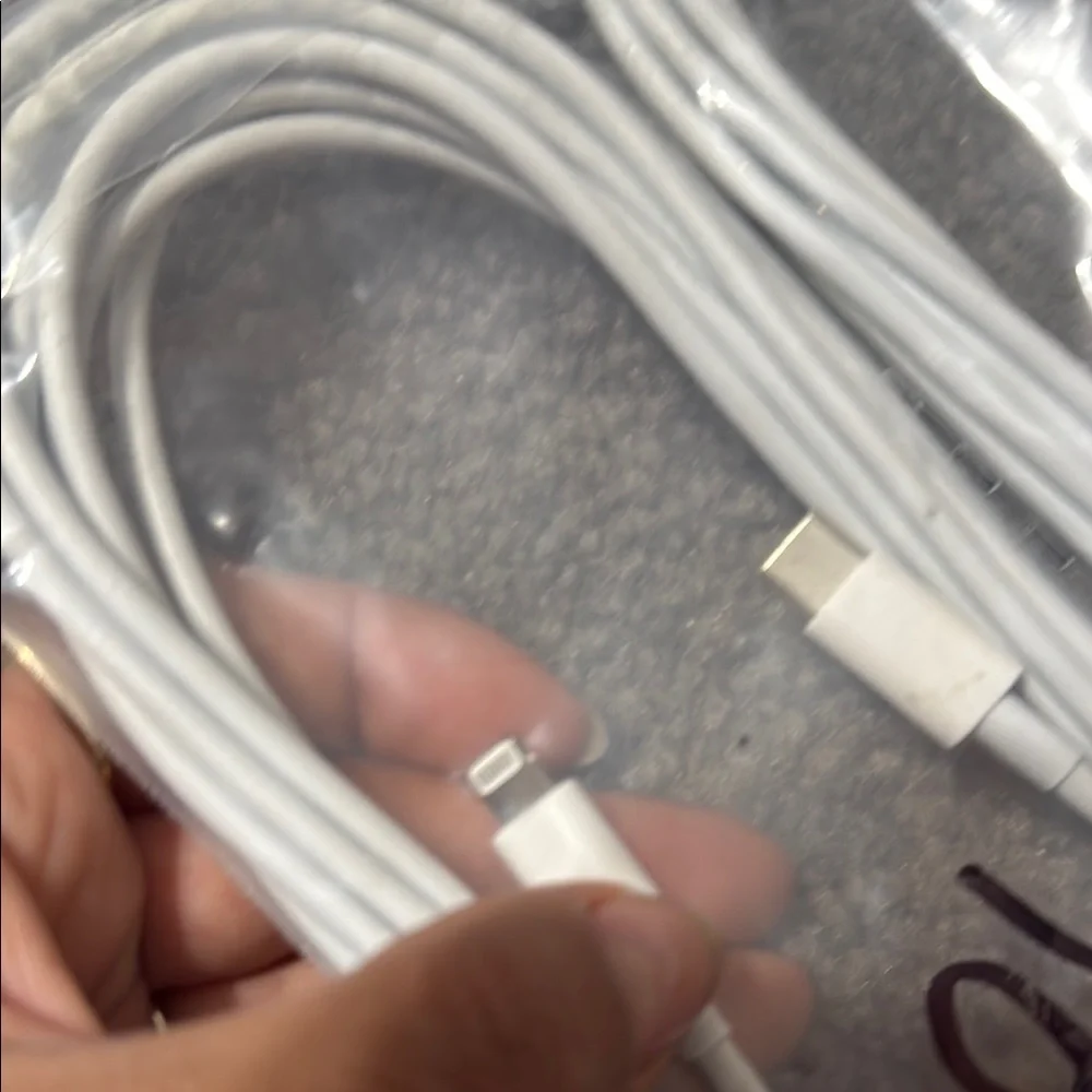 White iPhone USB Charging Cable